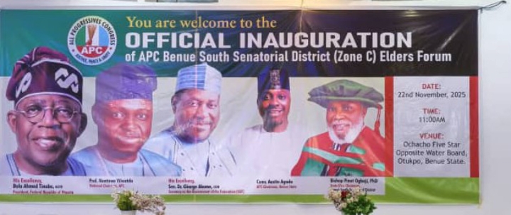 APC Elder’s Forum Endorses Tinubu, Passes Vote Confidence On Akume, Agada 